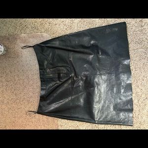 Banana Republic leather mini skirt